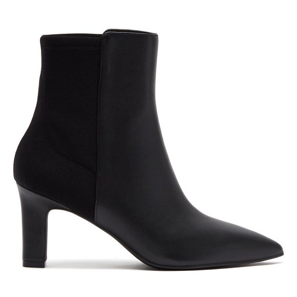 Stuart Weitzman Lauri 75 Booties | Sleek Black Ankle Boots for Work & Nights Out - Picture 1 of 12